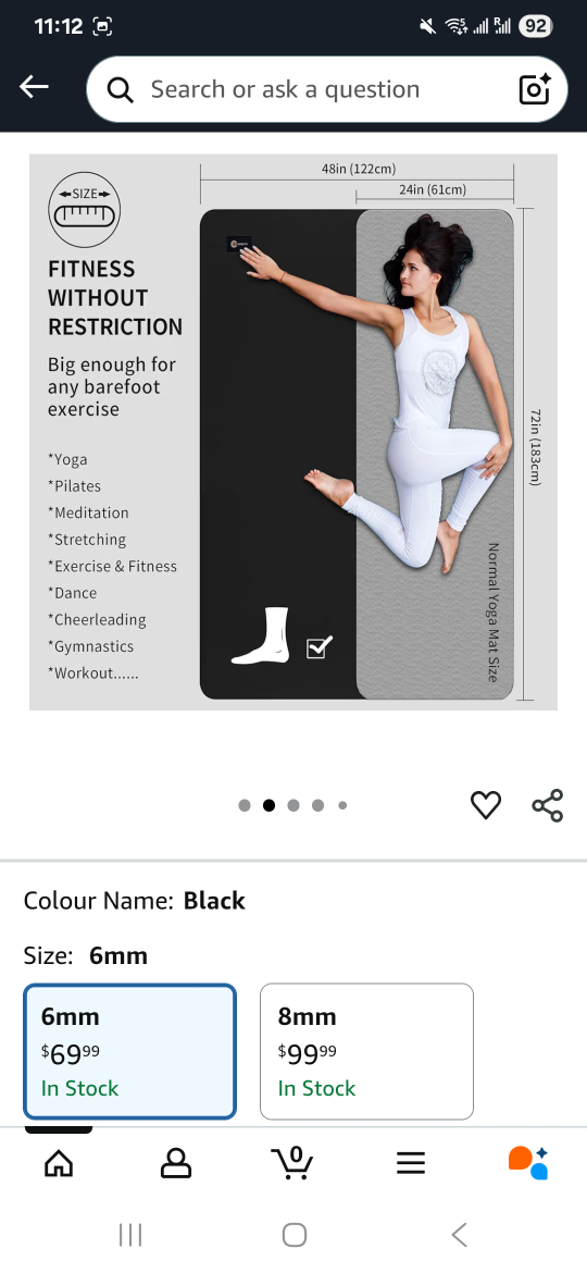 Selling Barely Used Large and Thick Exercise Yoga Mat! - photo 3