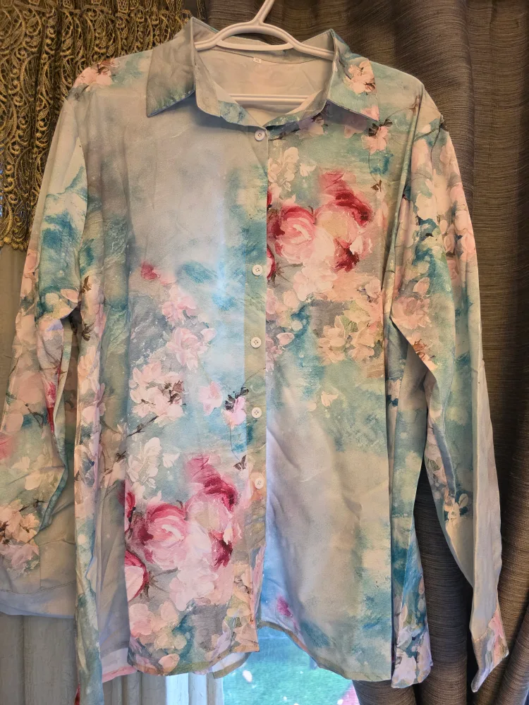 Floral Button-Up Shirt - Size 3XL thumbnail
