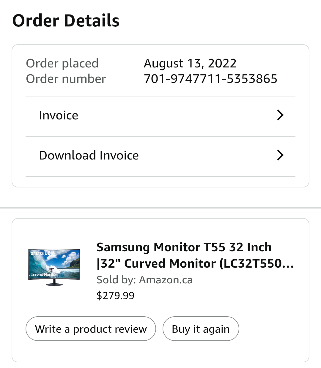 Samsung T55 32" Curved Monitor - photo 5