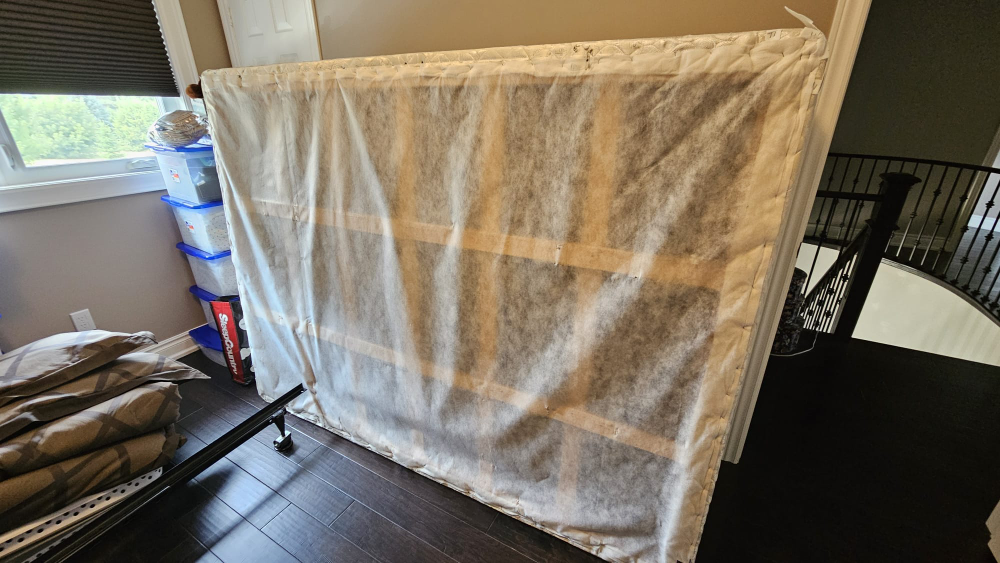 Queen Size Bed Frame, Mattress, & Boxspring - photo 3