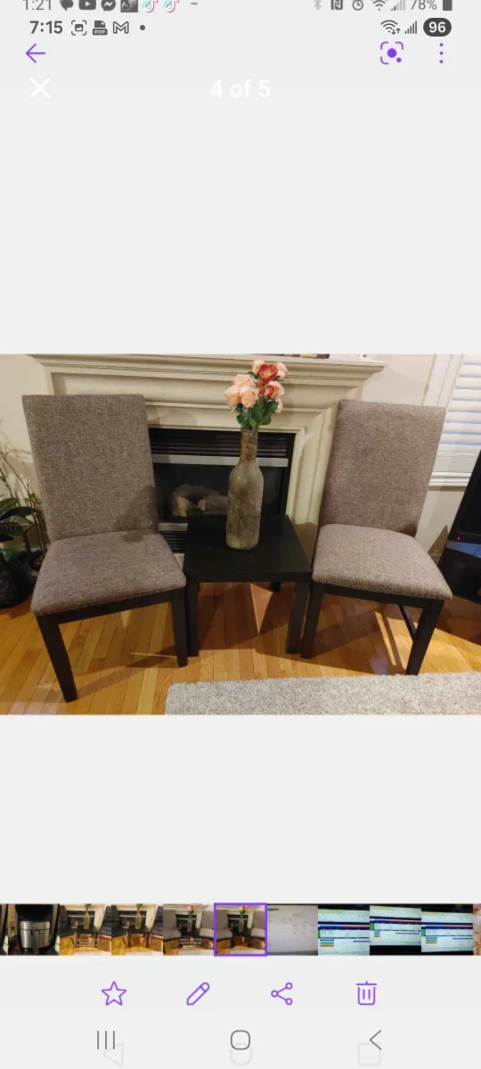 Padria Side Chair - Black image indicator(4)