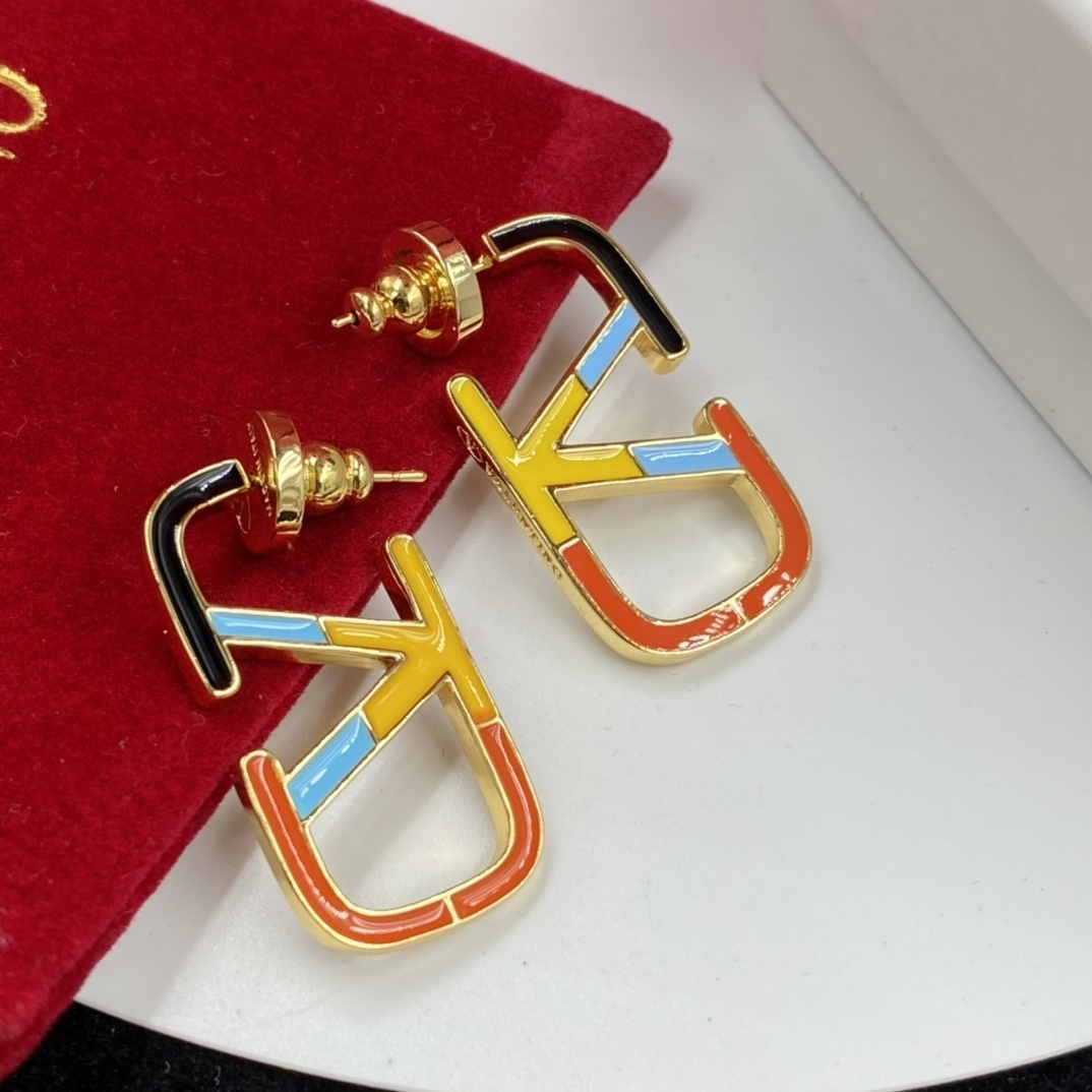 Valentino VLogo Earrings