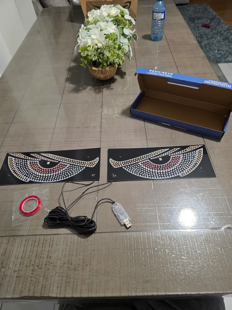 Devil Eye LED Car Stickers, New image indicator(5)