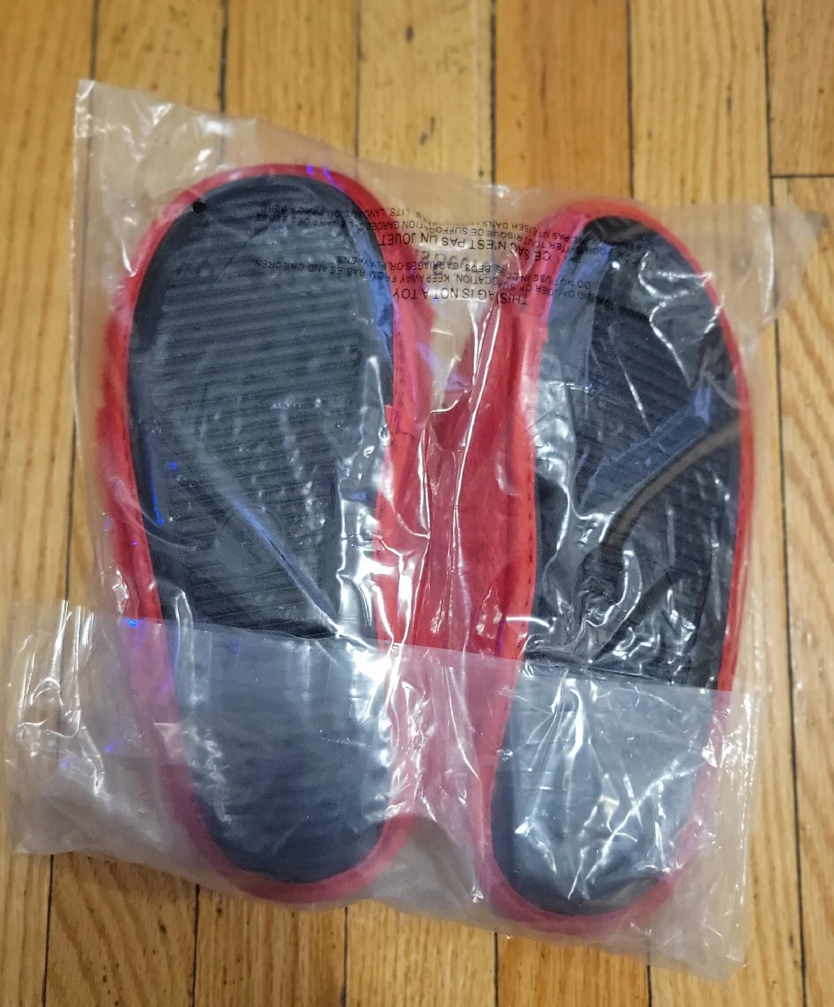 Victoria's Secret Red Furry Slippers - Size M/M image indicator(3)