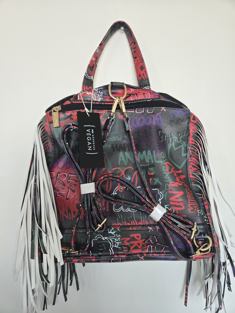 Backpack: Vegan Leather Graffiti Jacket - photo 2