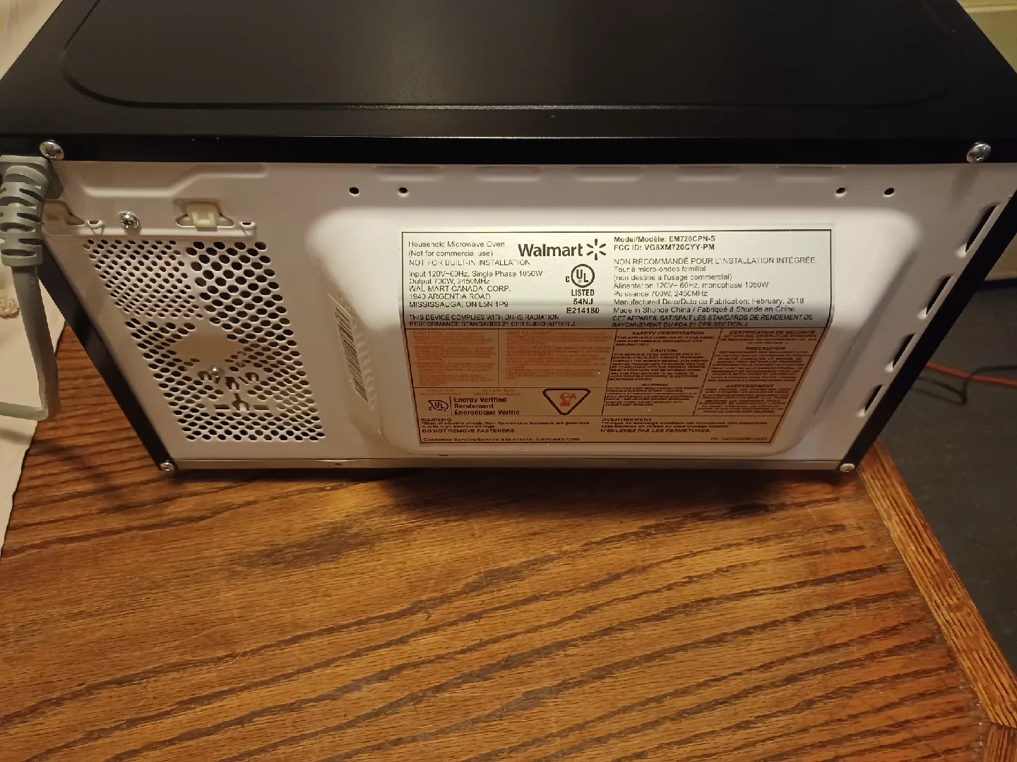 Hamilton Beach Microwave image indicator(8)