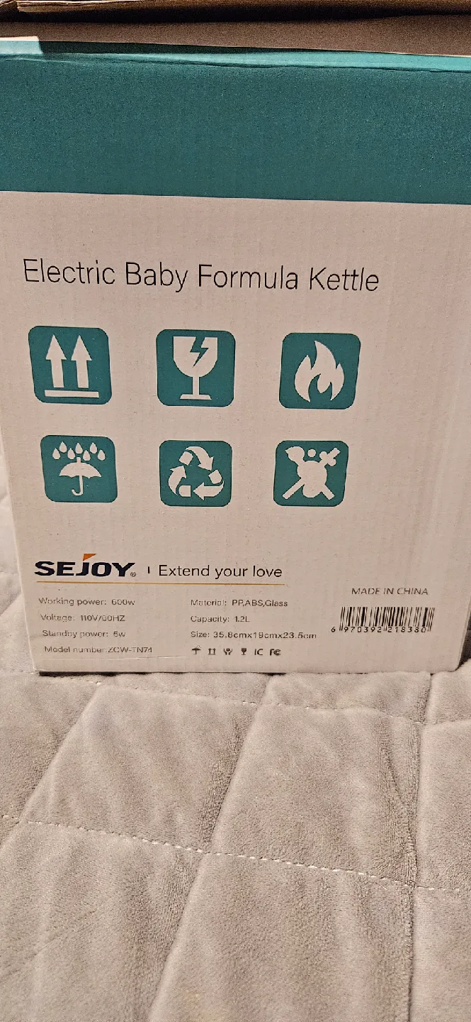 SEJOY Electric Baby Formula Kettle - New in Box! image indicator(4)