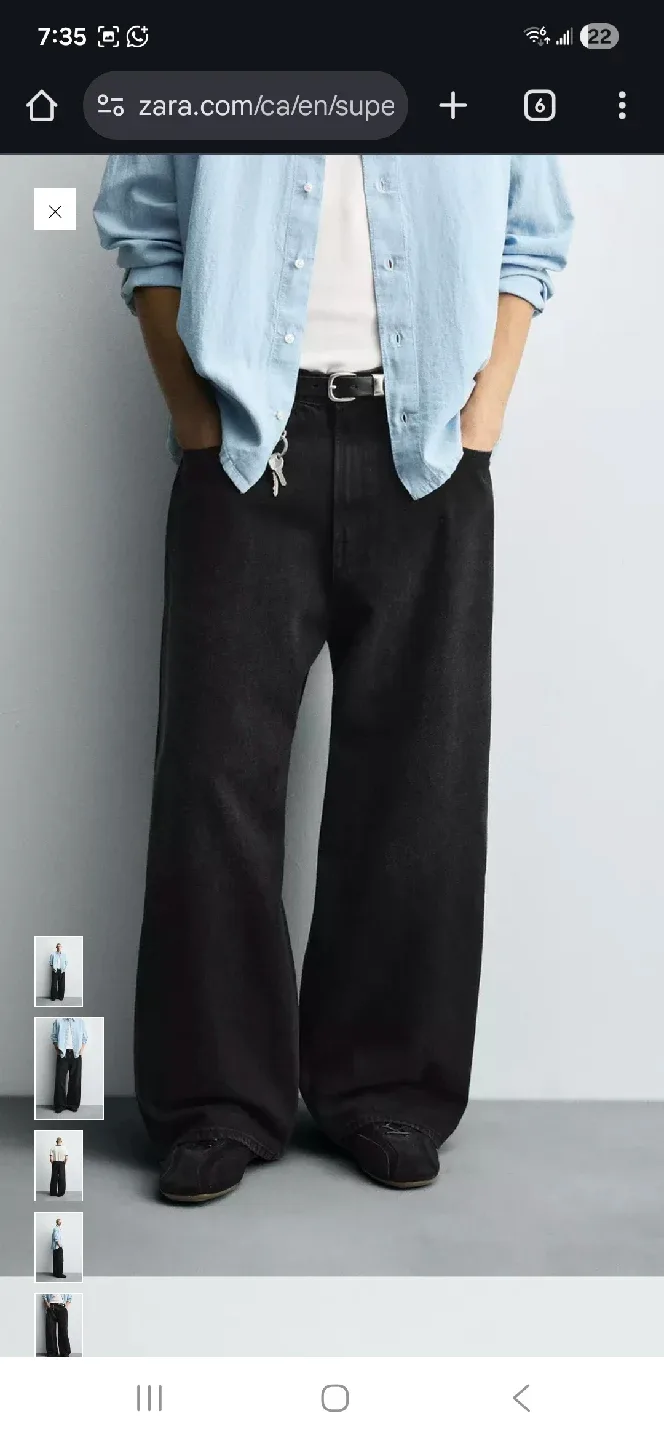 Zara Super Baggy Fit Jeans image indicator(7)