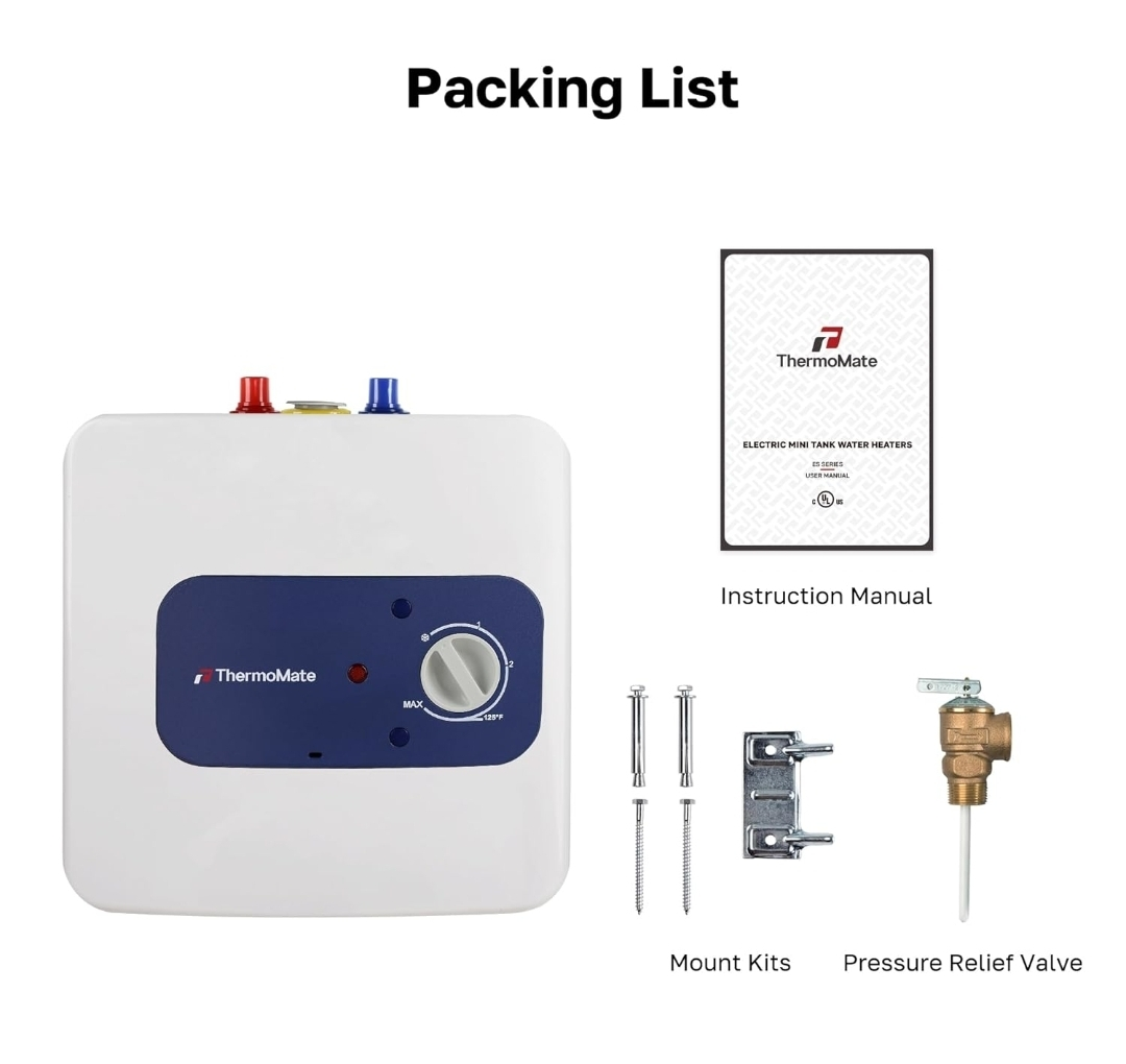 ThermoMate Electric Mini Tank Water Heater - photo 3