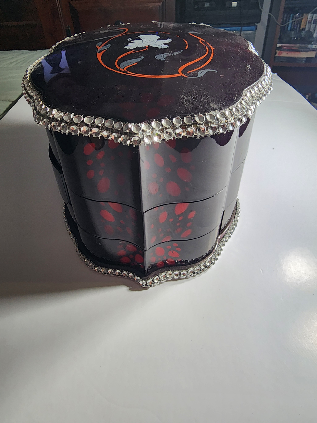 Jewelry Box with Rhinestone Trim - photo 3