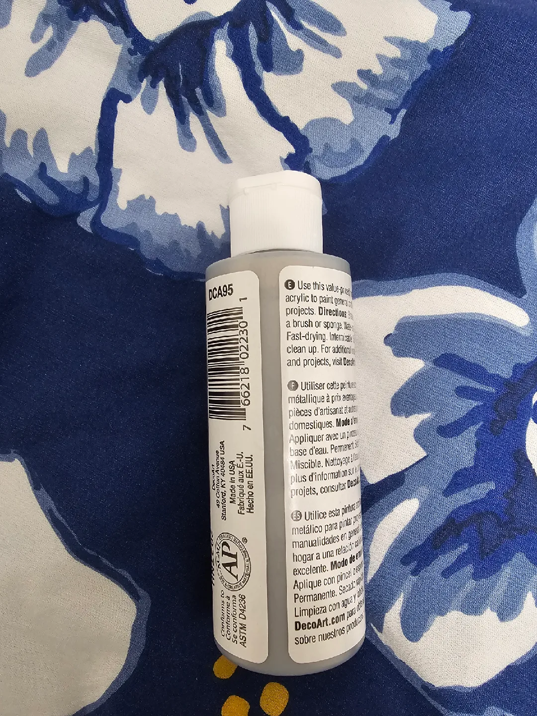 DecoArt Crafter's Acrylic Metallic Paint 🎨🖌, Silver Morning #2 image indicator(2)