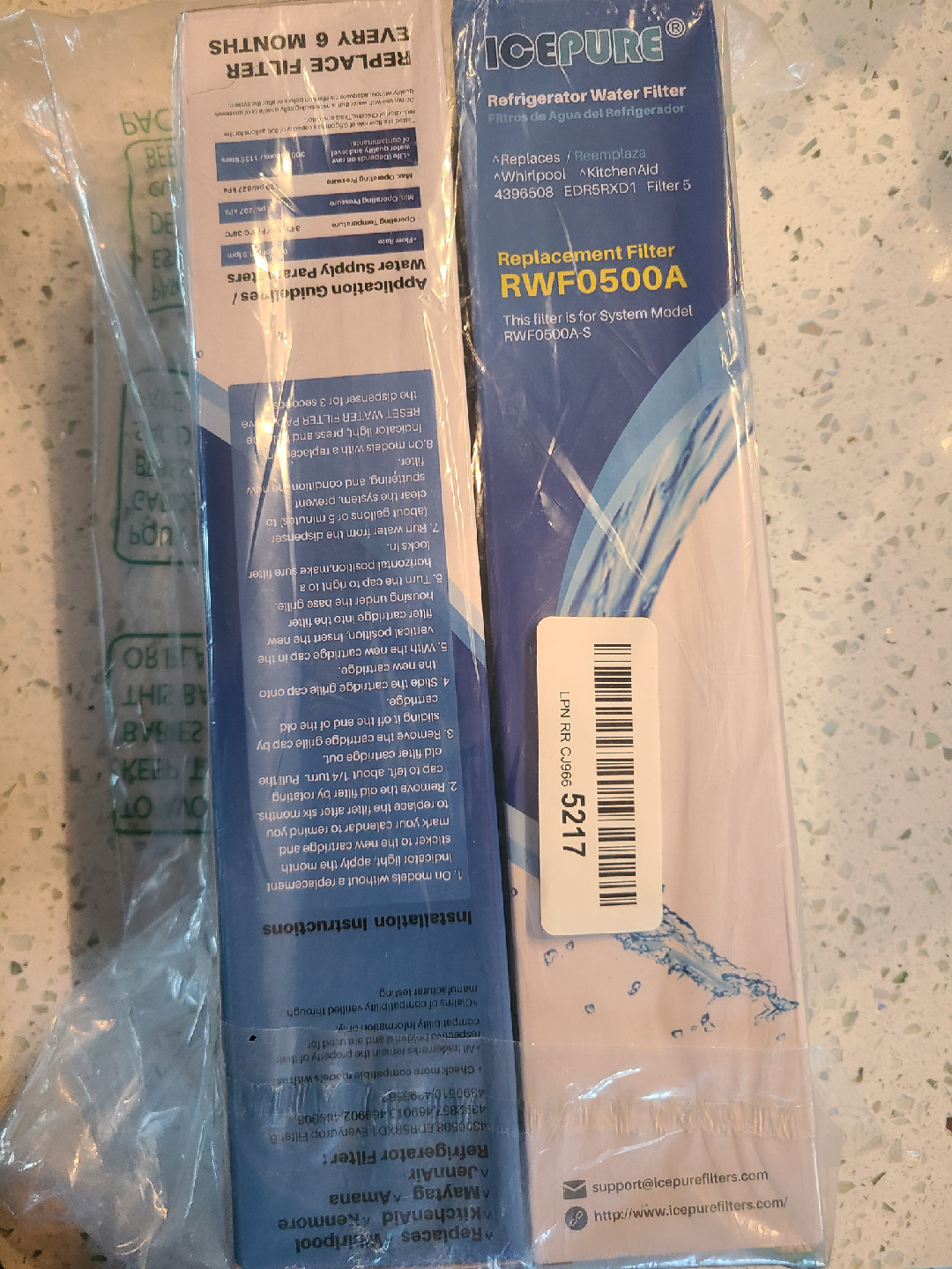 🥕ICEPURE RWF0500A Refrigerator Water Filter - photo 3
