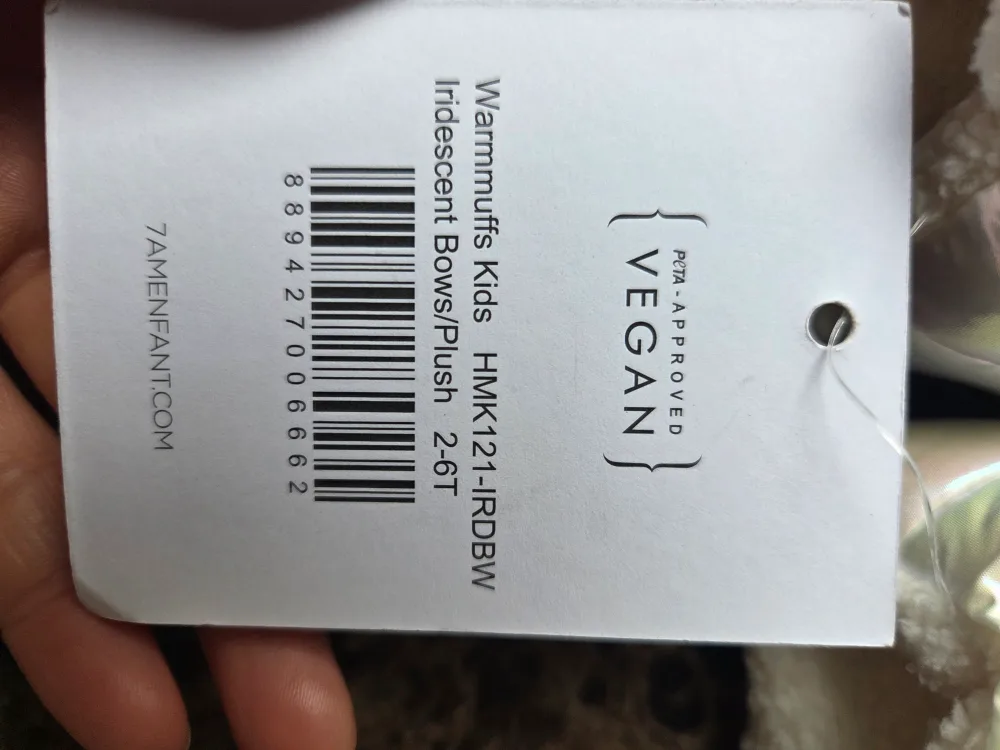 Brand New High Quality 7 a.m Warmmuffs Kids 2-6T. Vegan image indicator(3)