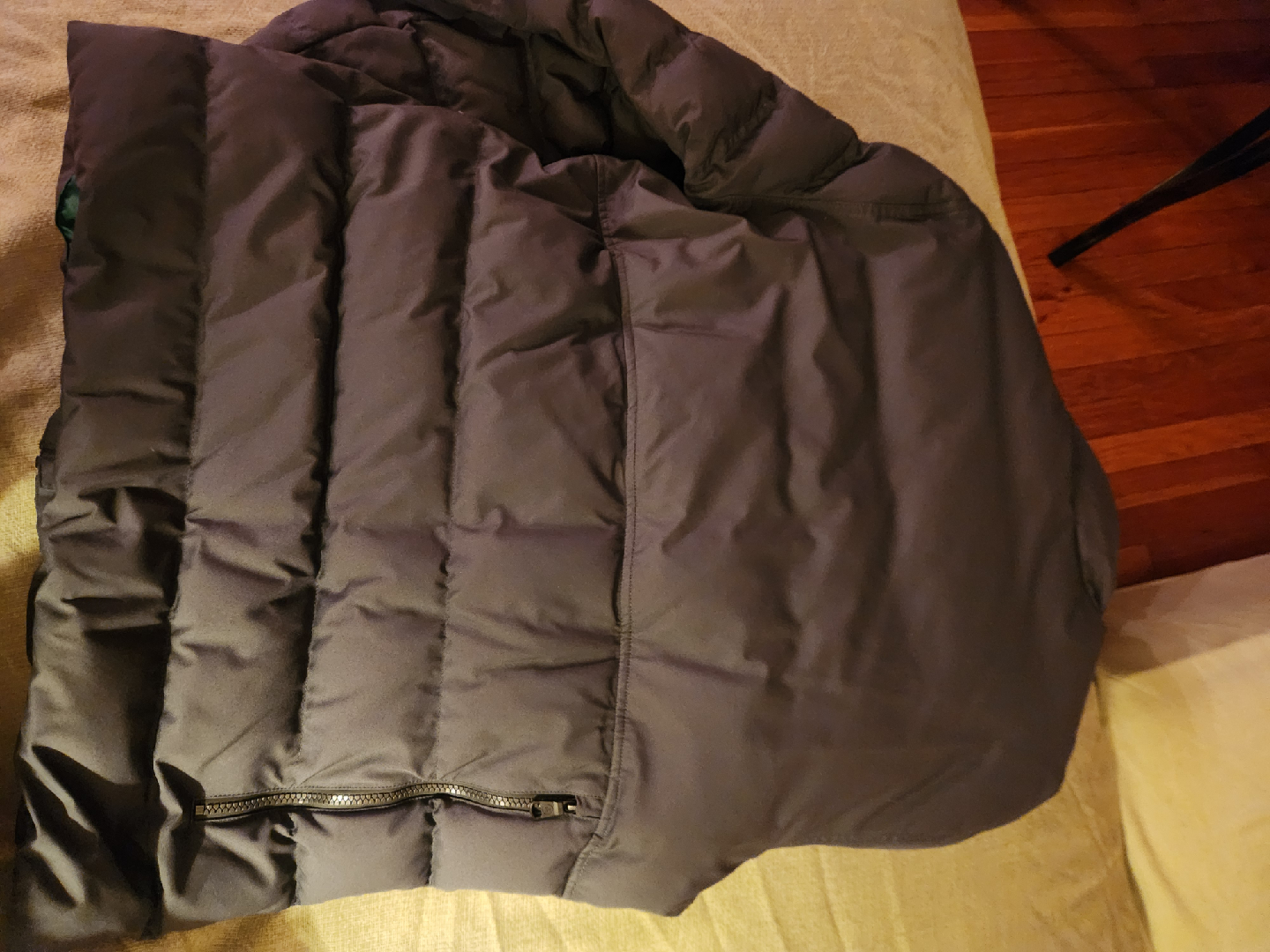 Aether Gray Goose Down Puffer Jacket - Size 2 - photo 2