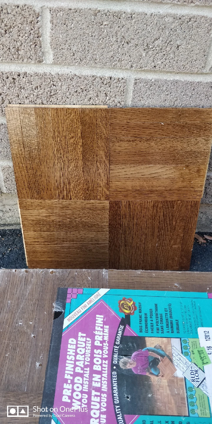 Pre-Finished Wood Parquet - only 2 packs