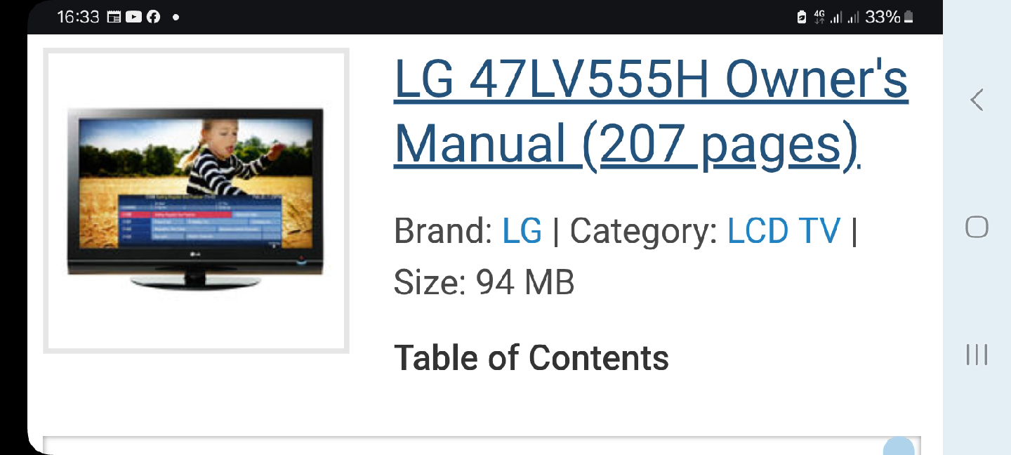 LG non smart 47LV555H 47-inch LCD Widescreen HDTV - photo 3