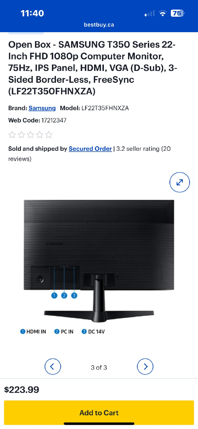 Samsung T350 Series 22-Inch FHD Monitor - photo 3