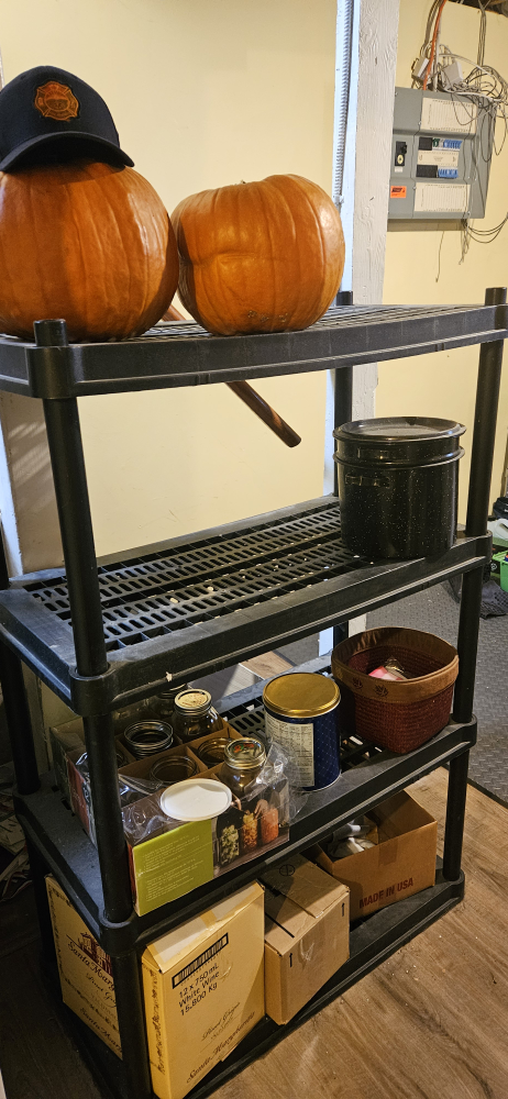 Black Plastic Shelving Unit