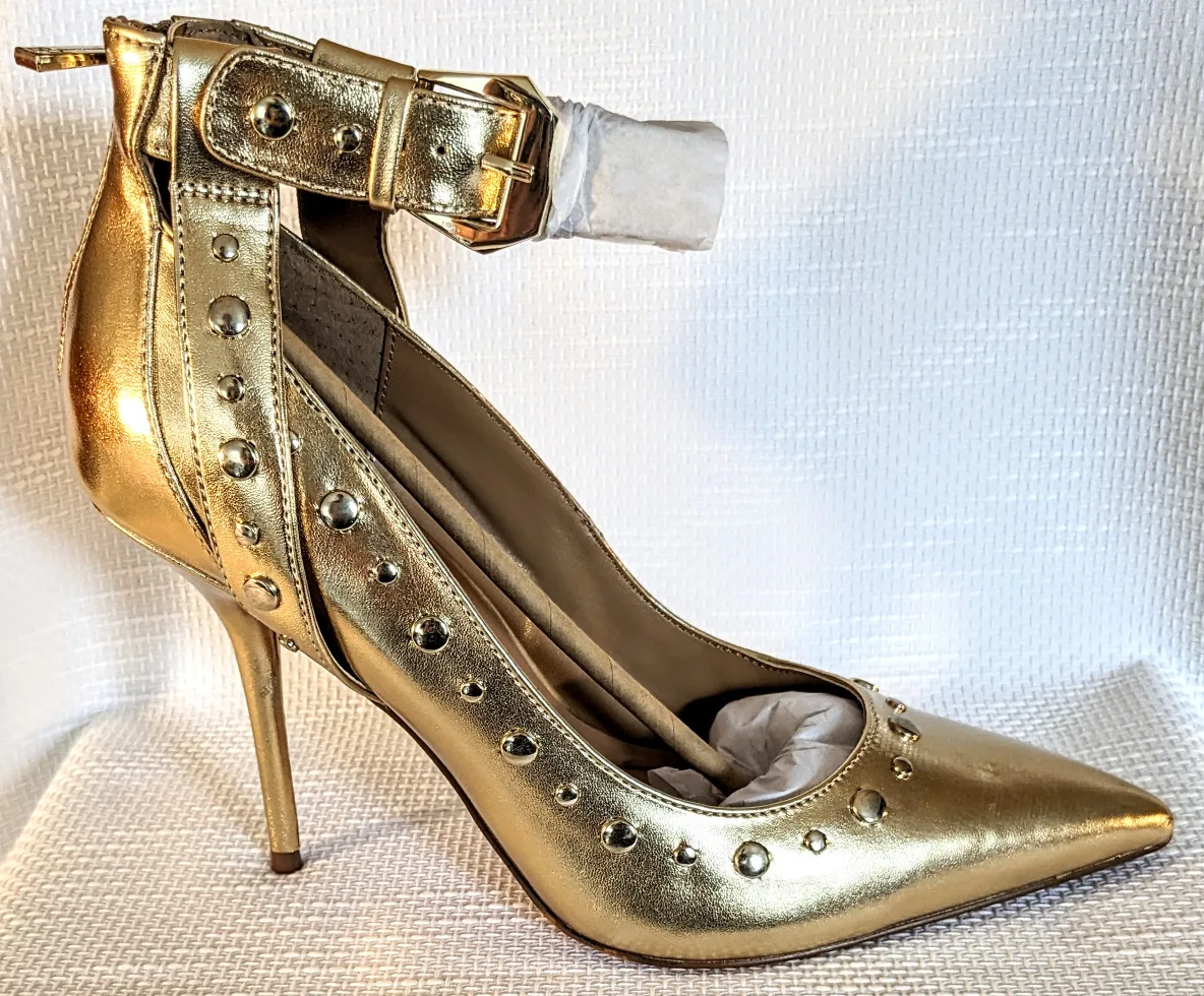 Jessica Simpson Ankle Strap Studded Stilettos image indicator(5)