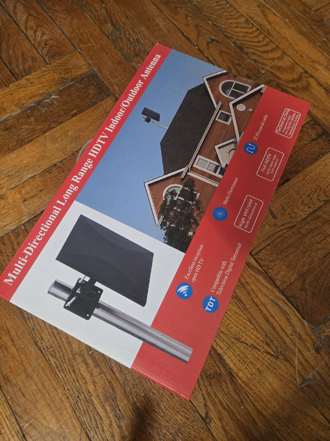 Multi-Directional Long Range HDTV Indoor/Outdoor Antenna