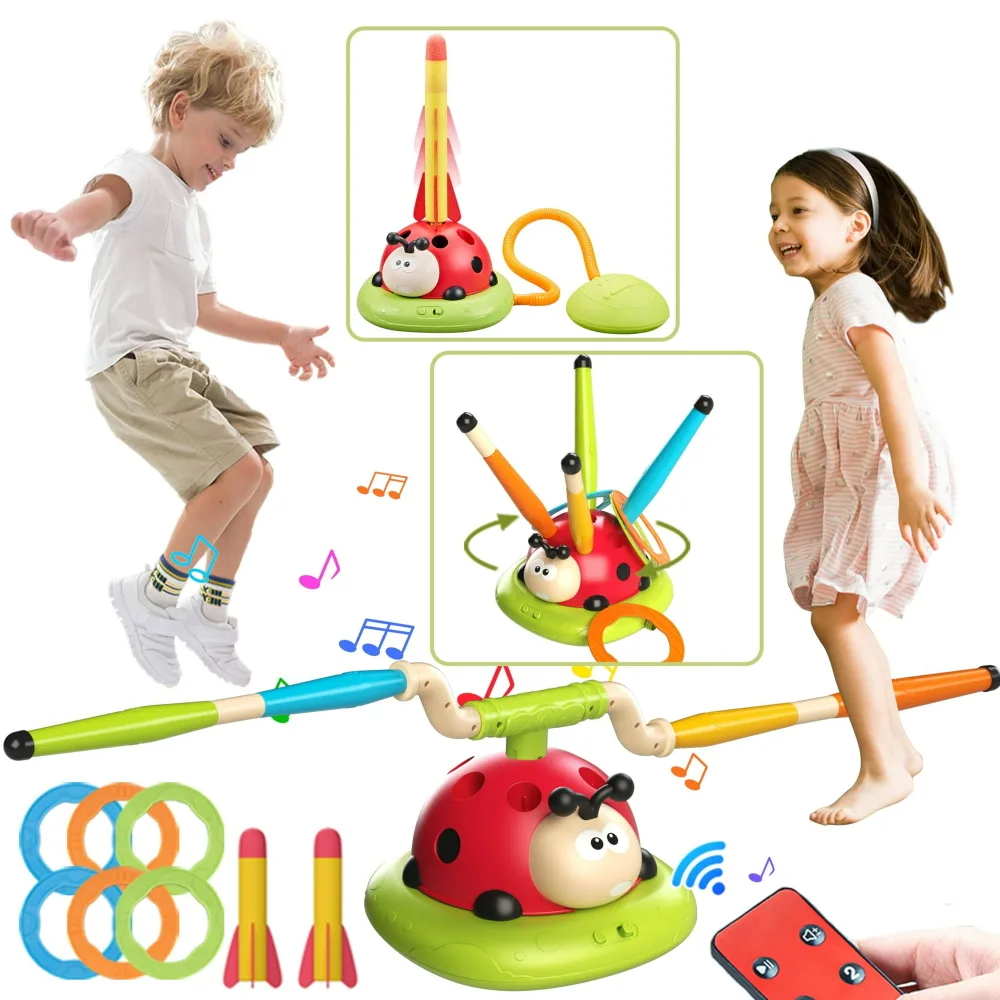 3-in-1 Musical Jump & Toss Rocket Launcher Toy image indicator(5)