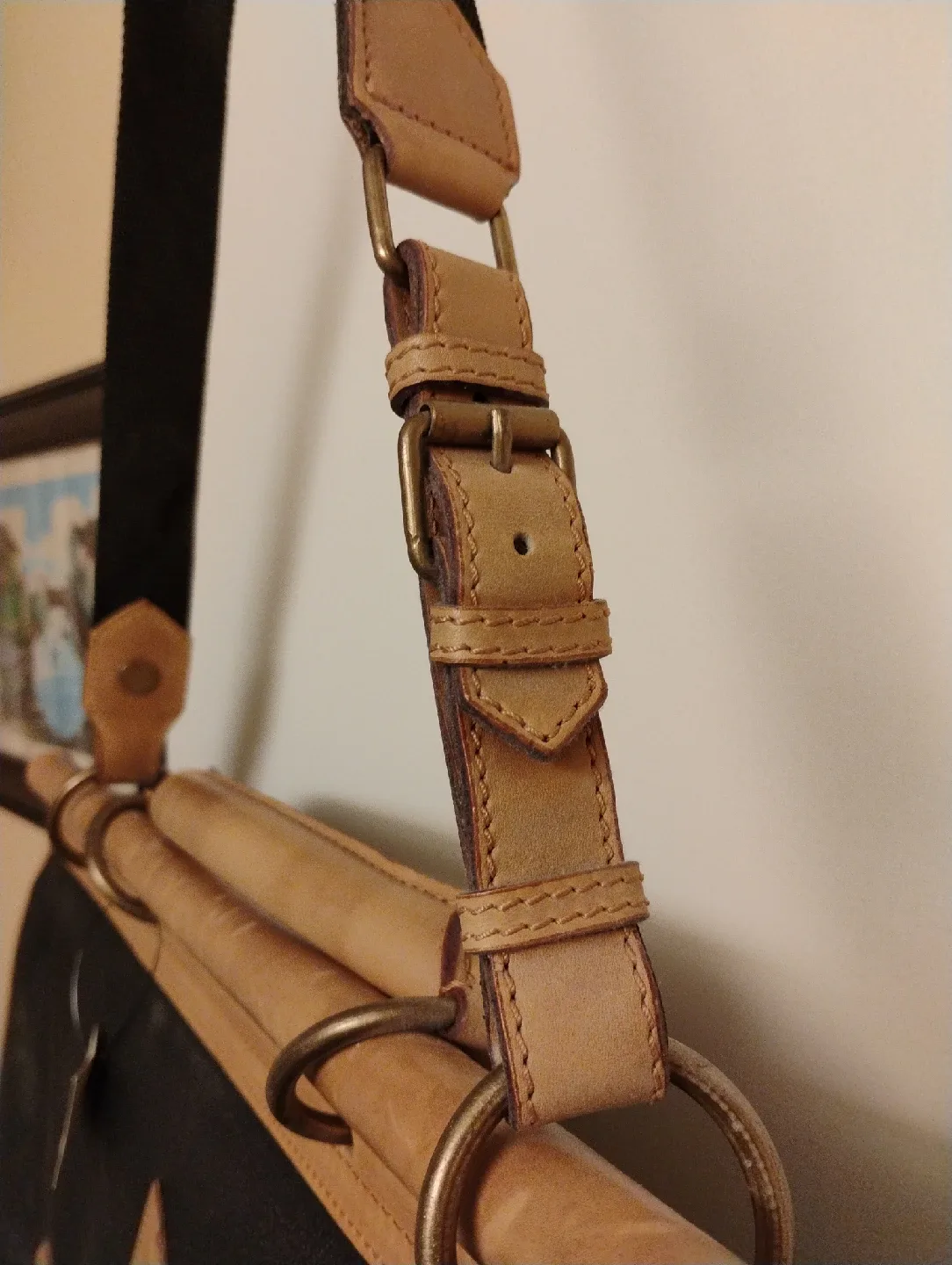 Alfred Sung Black Leather Briefcase image indicator(3)