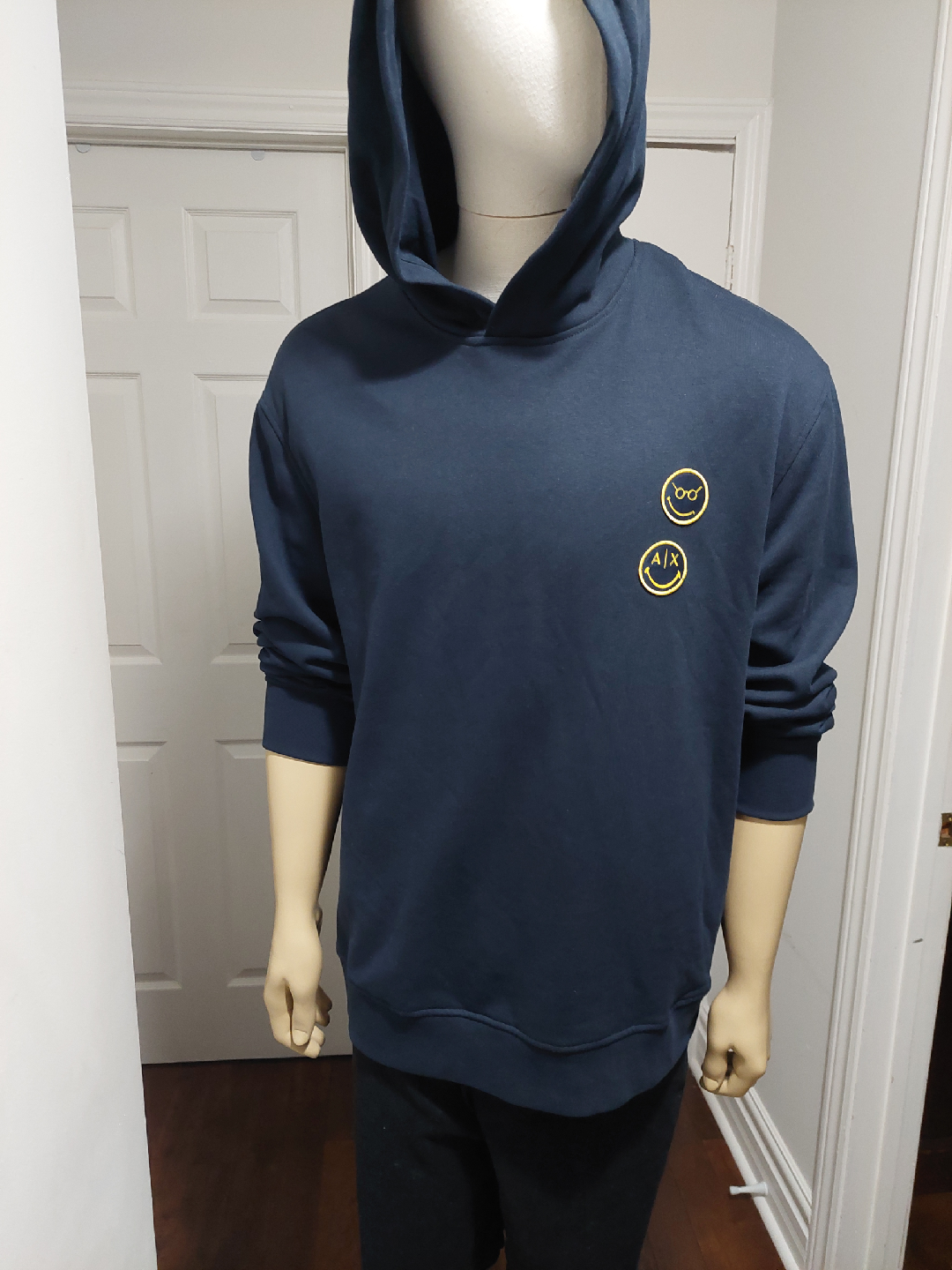 Imitation Armani Exchange  Blue Hoodie Xl