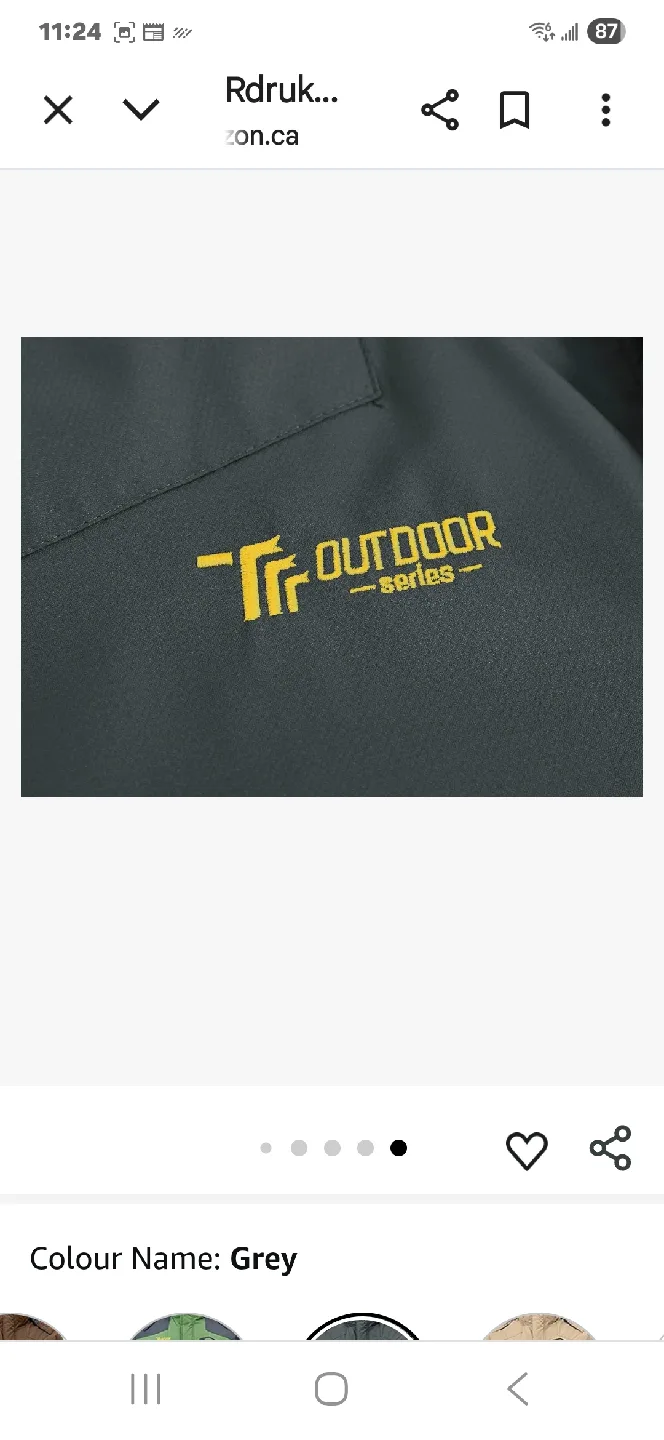 New TR Outdoor Series Grey Winter Jacket🥕 image indicator(3)
