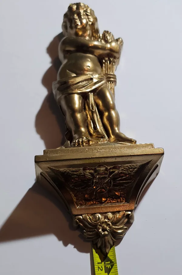 Gold Cherub Wall Sconces - Set of 2 image indicator(4)