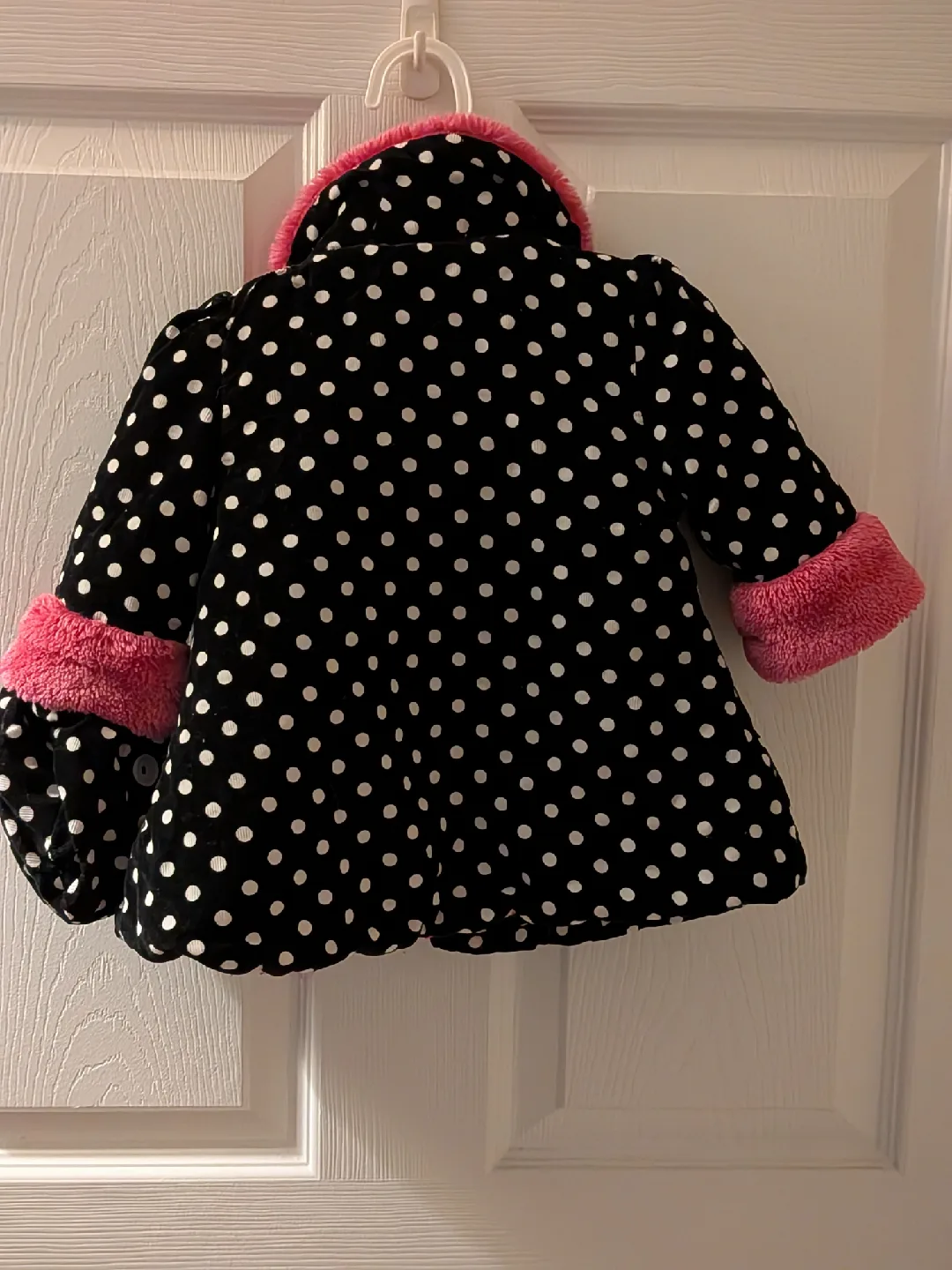 Tope Mack Black & White Polka Dot Coat - 12 Months image indicator(3)