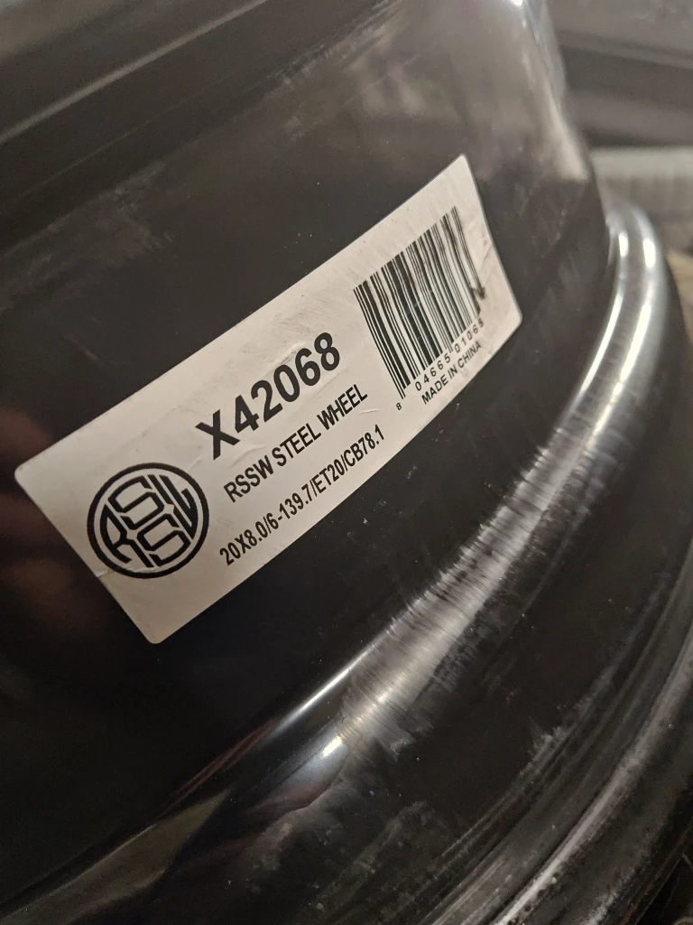 RSSW X42068 Steel Wheels 20x8.0/6-139.7 - photo 2