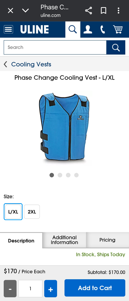 TechNiche Phase Change Cooling Vest - L/XL - photo 4
