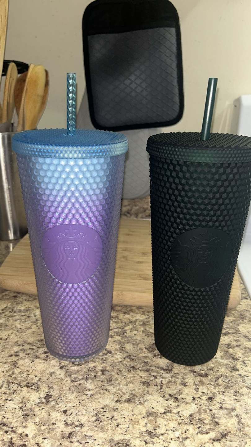 Starbucks Studded Tumblers - Purple & Dark Green