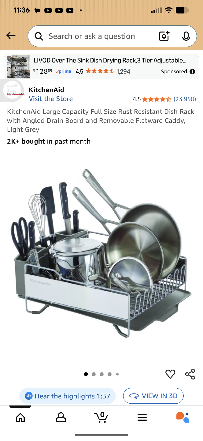 KitchenAid Dish Drying Rack