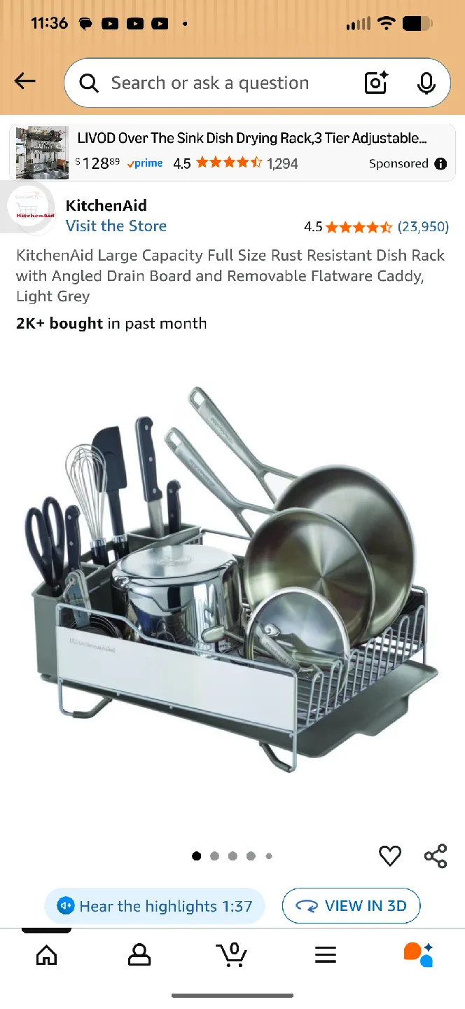 KitchenAid Dish Drying Rack