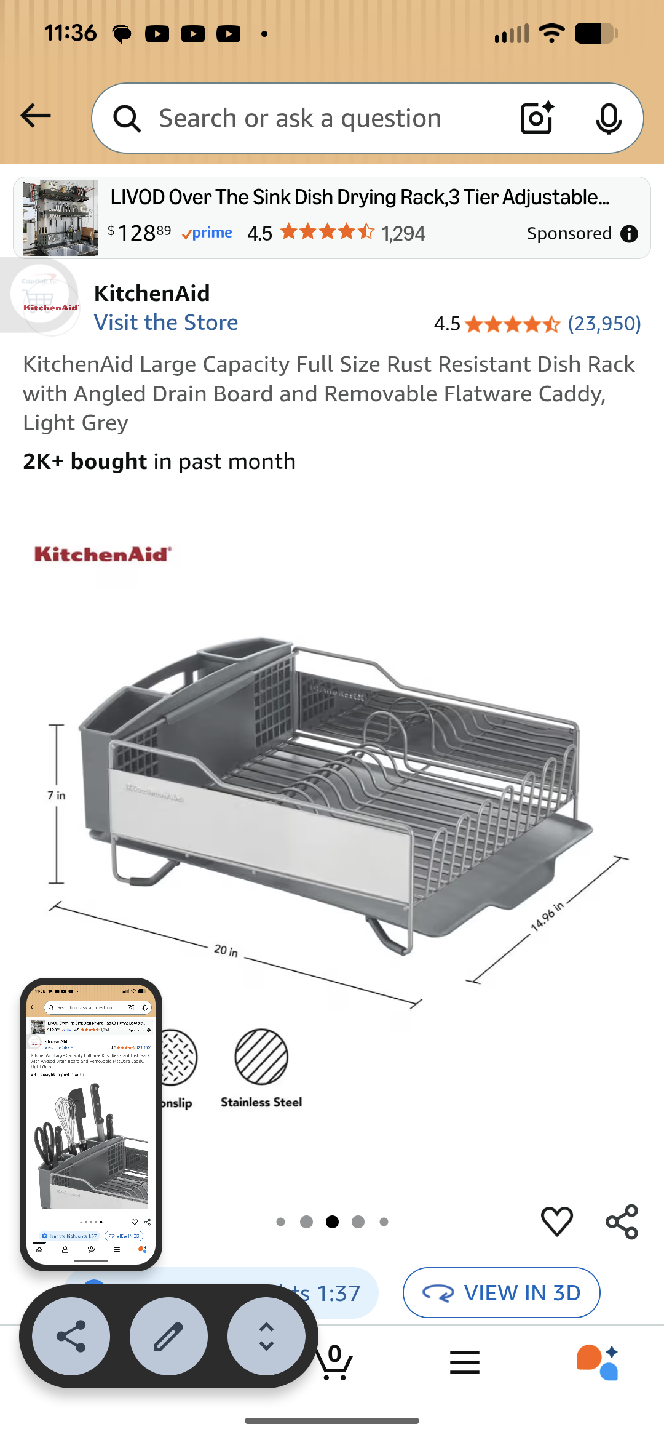 KitchenAid Dish Drying Rack - photo 2