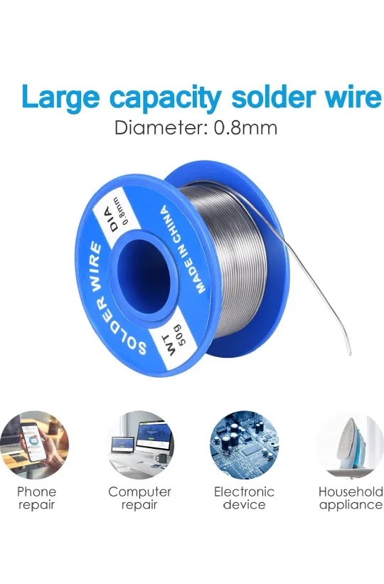 Soldering Iron Kit with Desoldering Pump image indicator(5)