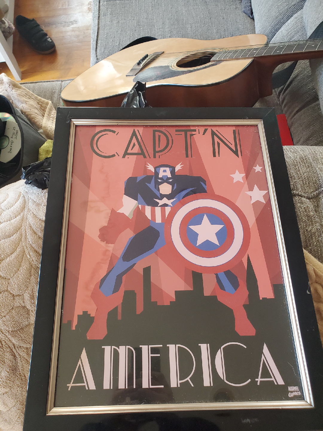 Captain America Framed Print - Marvel Comics