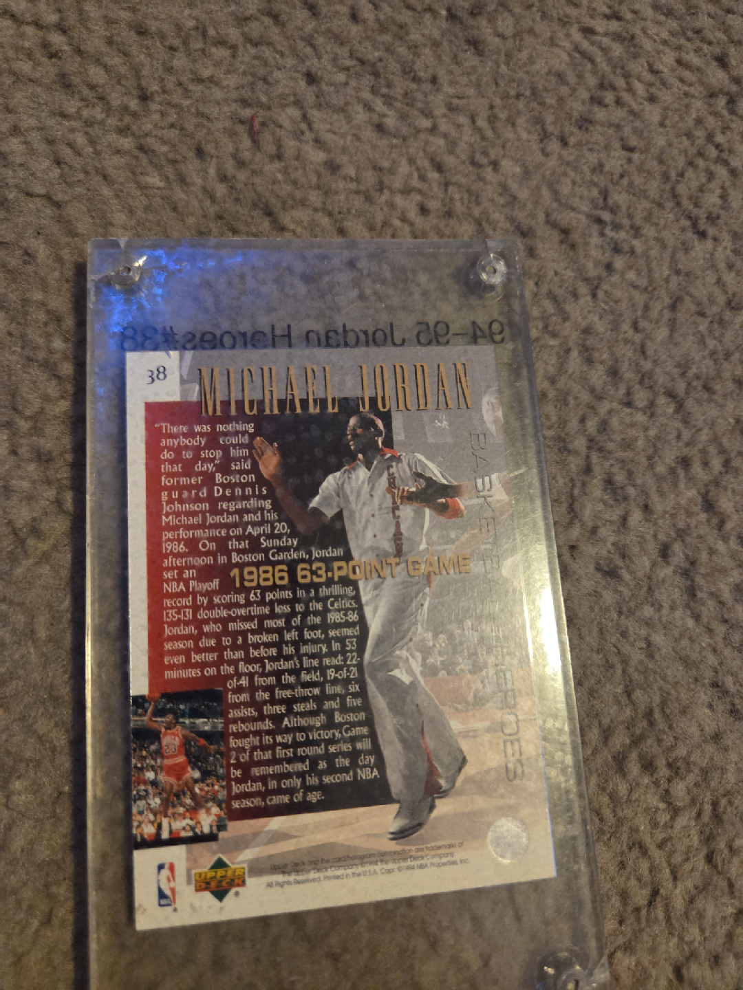 Michael Jordan Basketball Card - photo 2