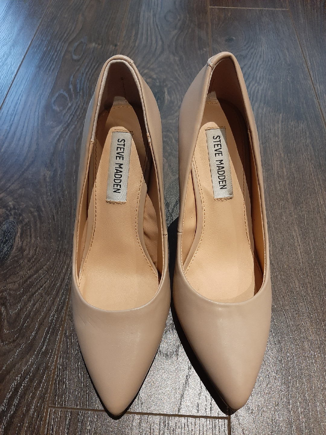 Steve Madden Beige Pointed Toe Heels