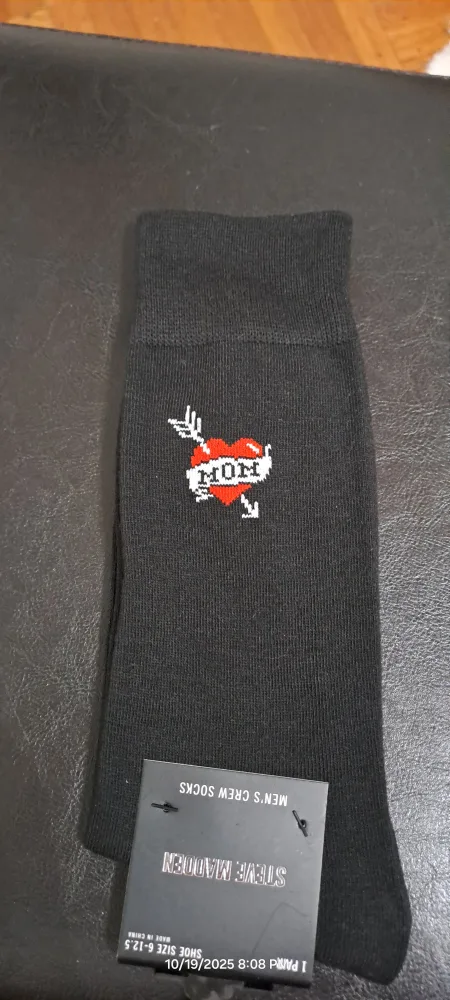 Steve Madden Men's Crew Socks Size 6-12.5 thumbnail