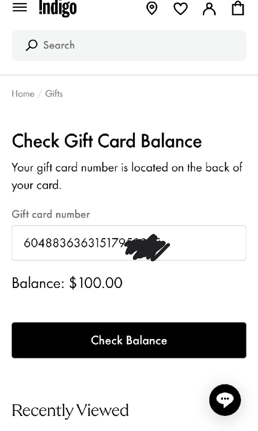 Indigo Giftcard VALUE( $100 ] image indicator(2)
