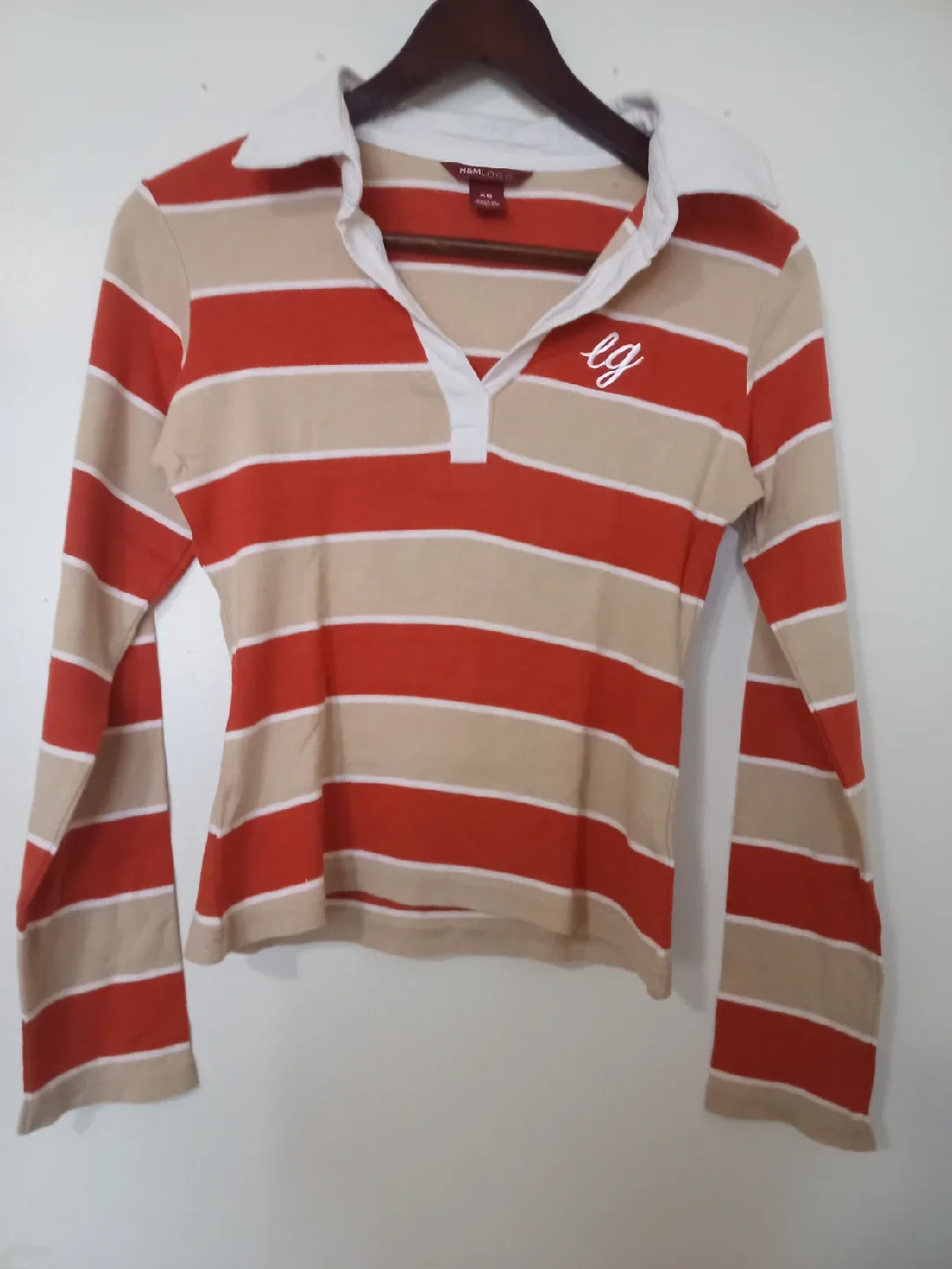 H&M L.O.G.G. Striped Long Sleeve - XS