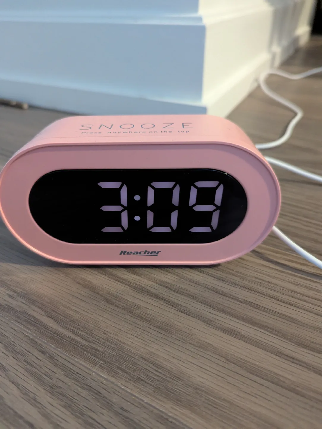 Reacher Digital Alarm Clock - Pink thumbnail