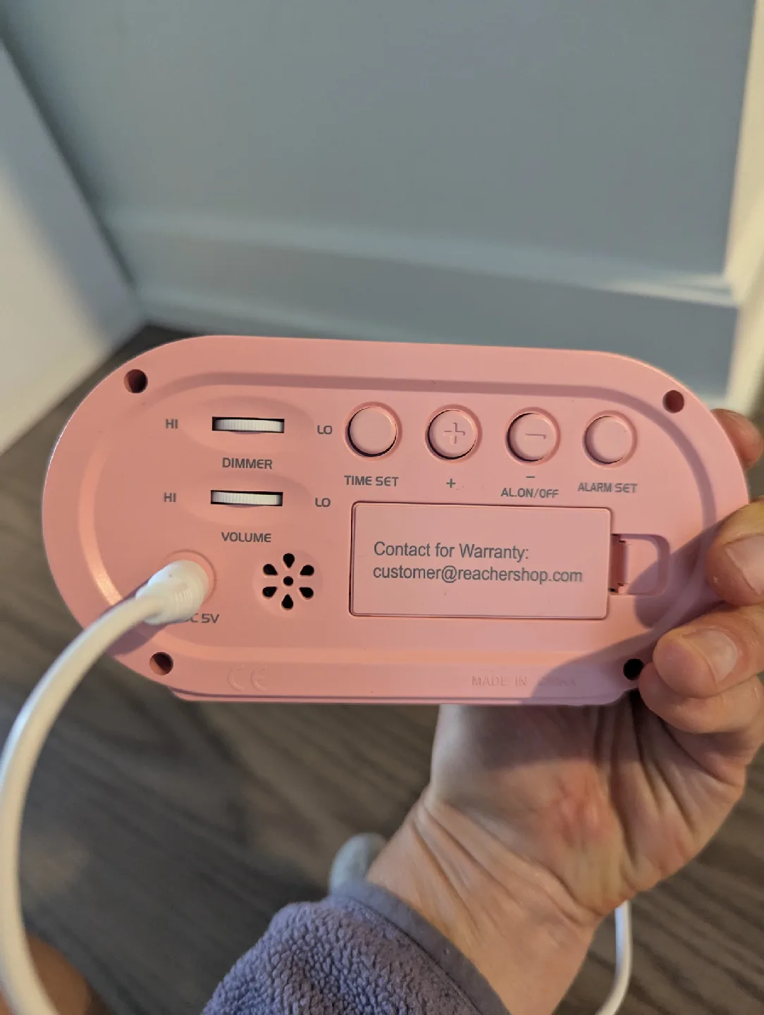 Reacher Digital Alarm Clock - Pink image indicator(3)