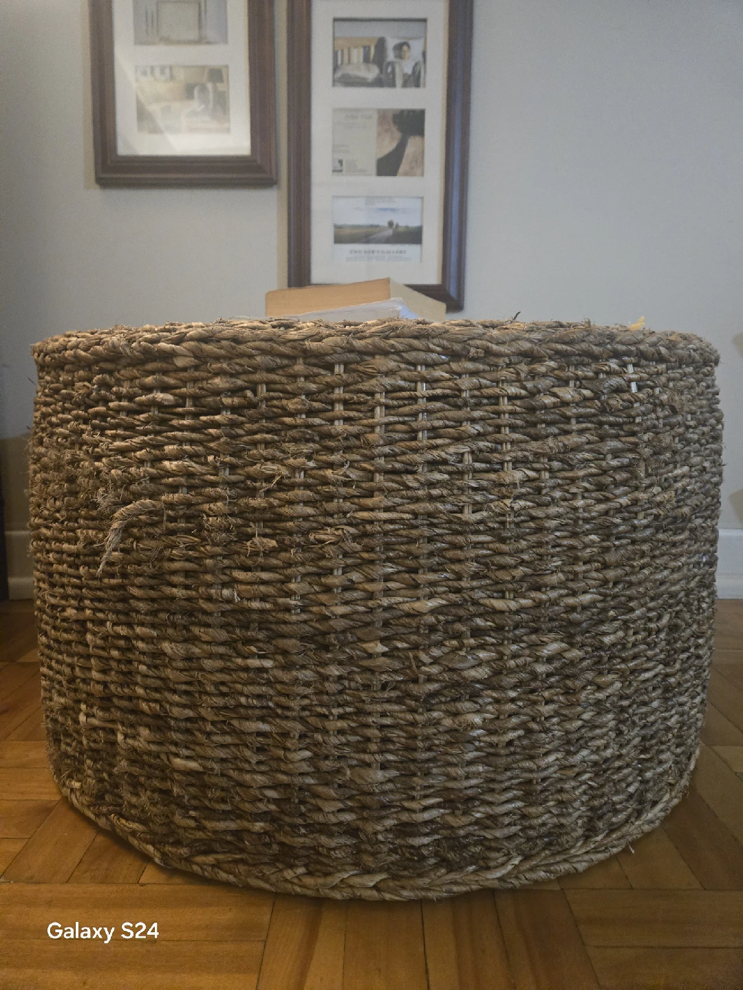 Woven Round Ottoman Footstool - photo 2