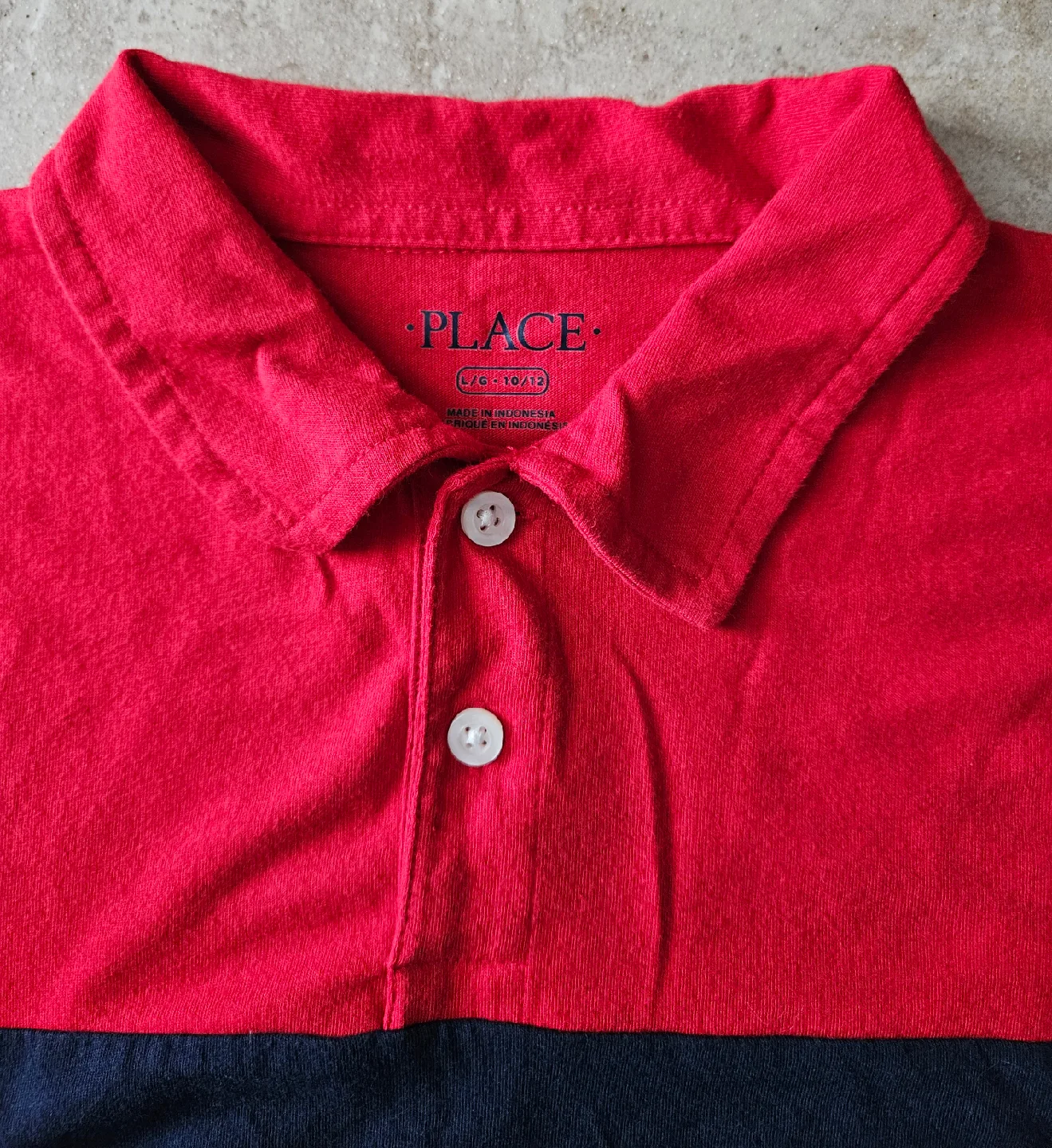 Size L (10/12) Children's Place Polo Shirt image indicator(3)