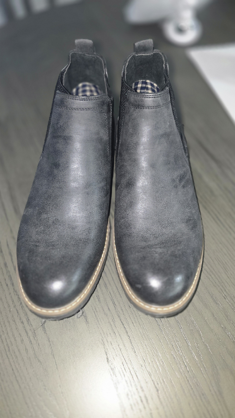 Grey Chelsea Boots, Size 10 (Bruno Marc)