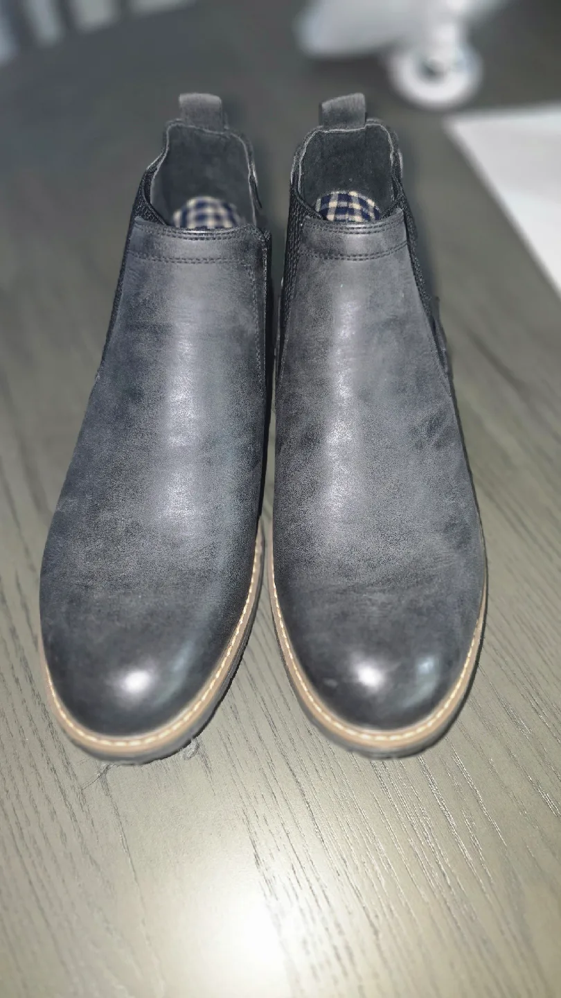 Grey Chelsea Boots, Size 10 (Bruno Marc) thumbnail