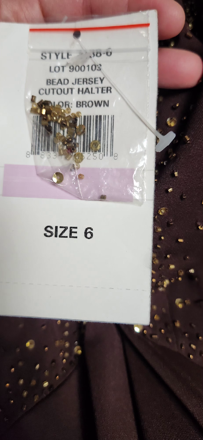 brand new Cutout Halter Dress - Size 6 Brown - photo 3